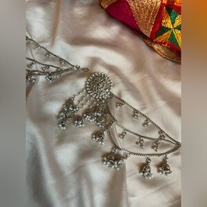 Silver Bahubali Jhumka with Sahara - Earrings